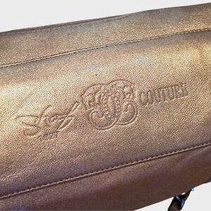 Sharif Gold Embossed Shoulder Bag